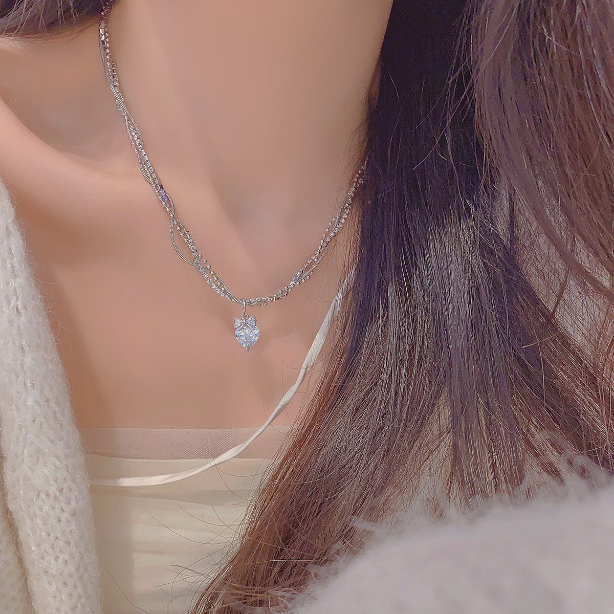 Crystal Cascade Necklace