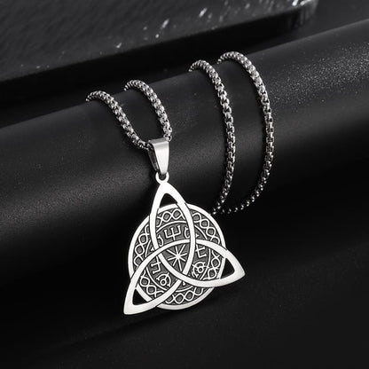 Norse Compass Triquetra Necklace