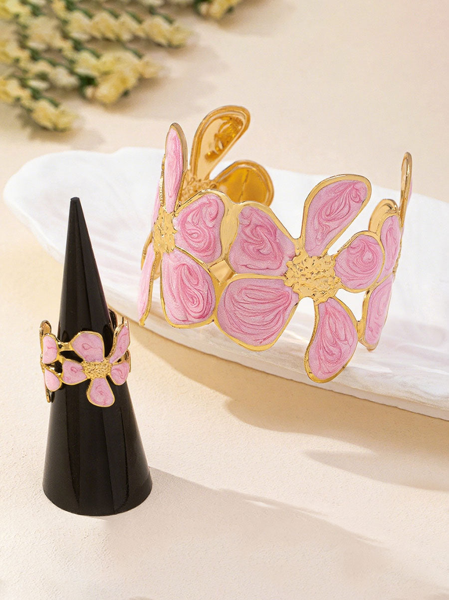 Flower Shape Bracelet Accessories Rings Accessories