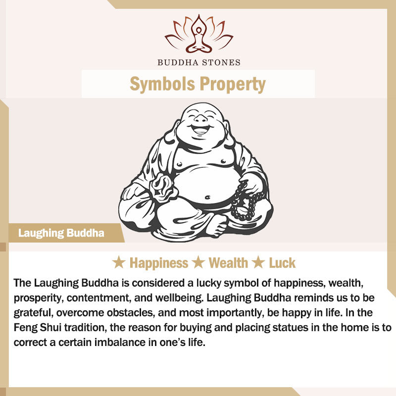 Buddha Stones Laughing Buddha White Jade Luck Blessing Titanium Steel Chain Necklace Pendant