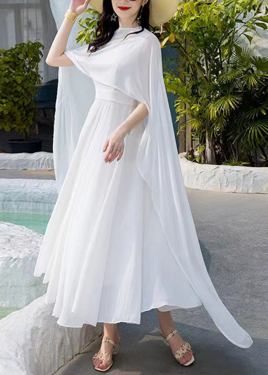 Brief Rose Shawl and Slip Dress Two Pieces Set Spring