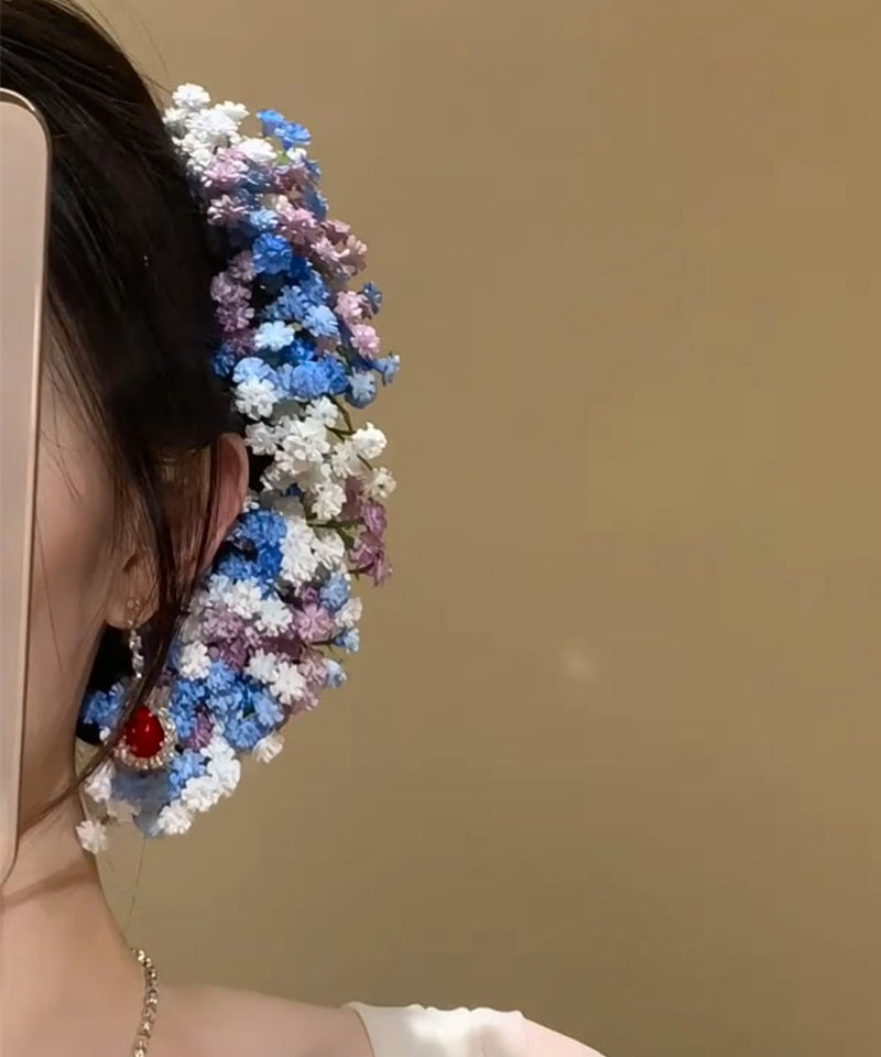 Rainbow Alloy Baby's Breath Hairpin