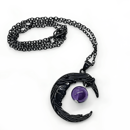 Amethyst Moonshadow Charm