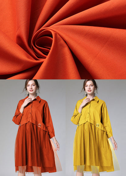Yellow Patchwork Tulle Dress Fall