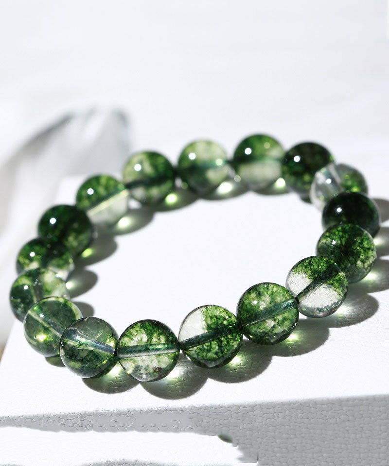 Green Ball Crystal Beaded Bracelet