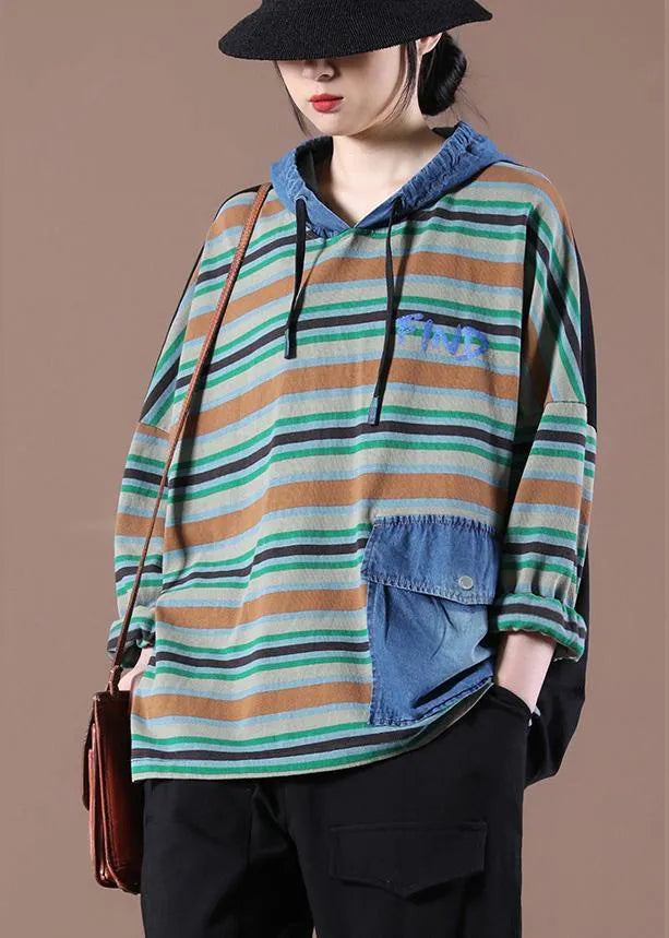 Black on the Back Unique Hooded Fine Autumn Tops