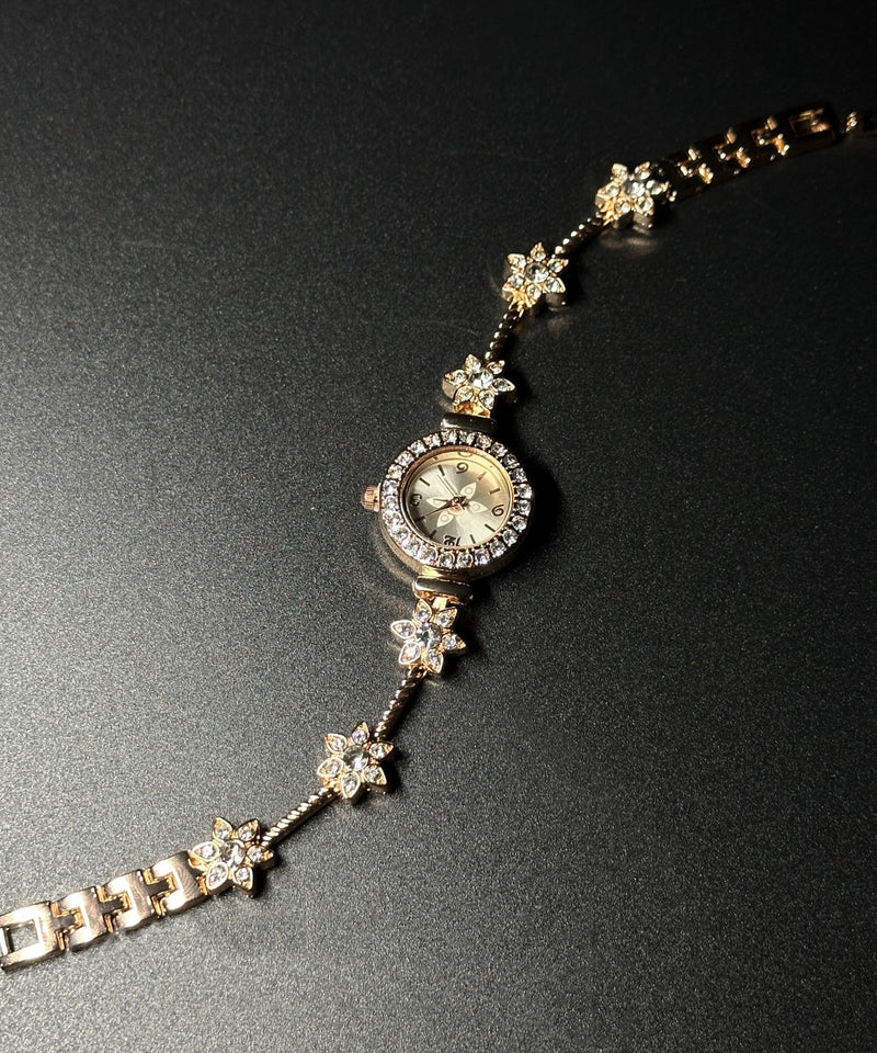 Original Design Gold Metal Alloy Zircon Watches