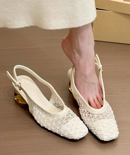 Comfy Brown Splicing Chunky Sandals