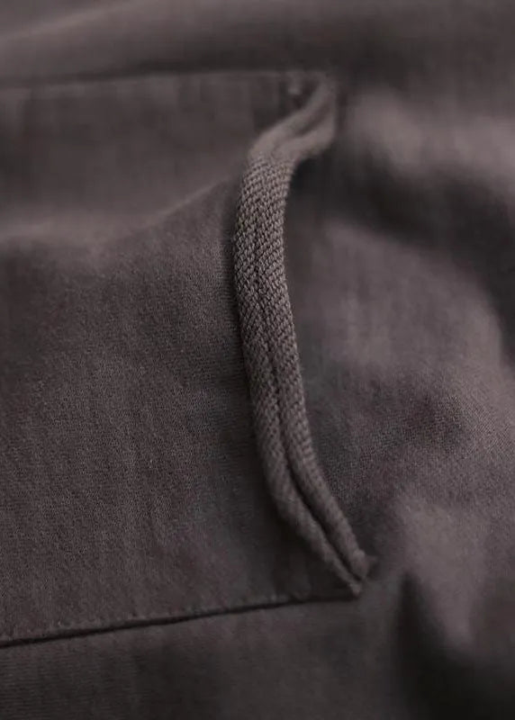 Modern Chocolate V Neck Oversized Color Cotton Vests Fall