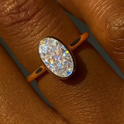 "palmer" Modern Oval Ring