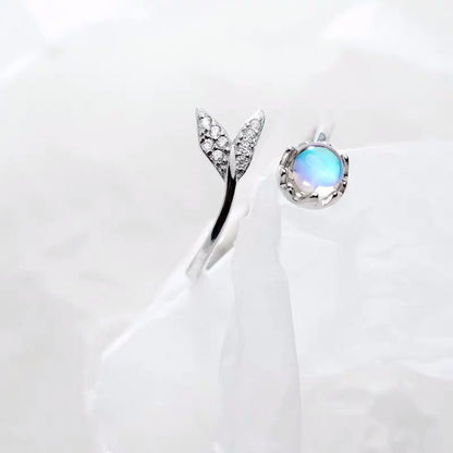 Mermaid Moonstone Ring