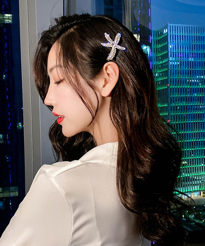Alloy Zircon Pearl Starfish Two-piece Set Hairpin