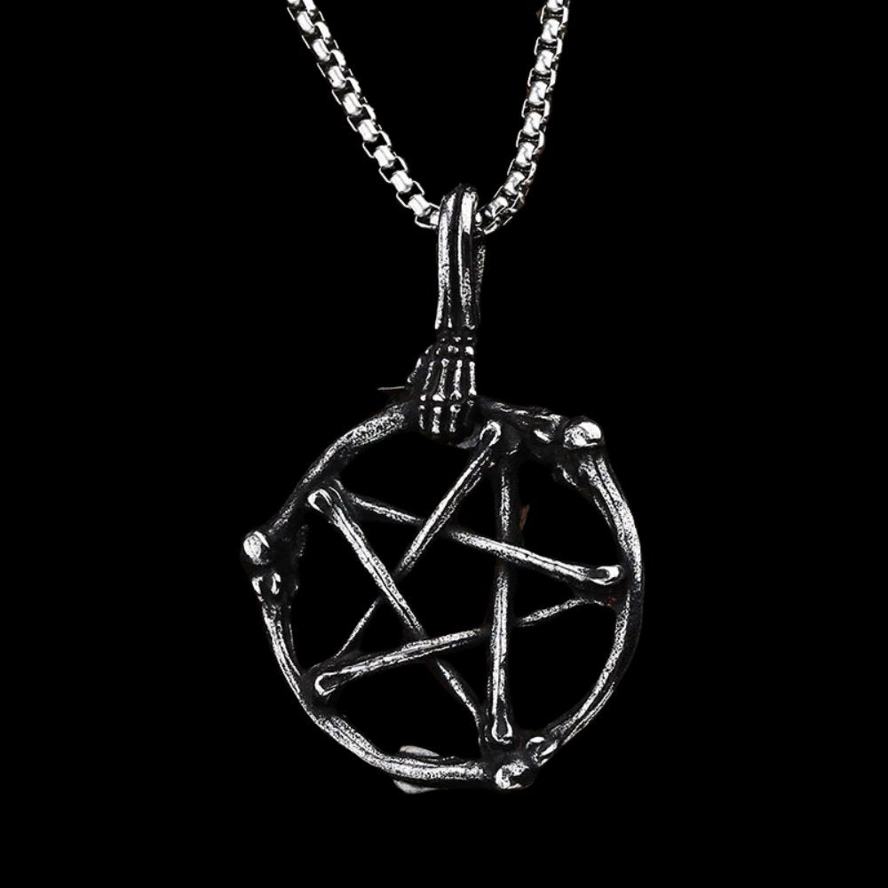 Dead Bones Pentagram Pendant