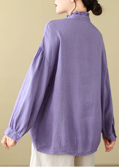 Lavender Oversized Cotton Top Spring