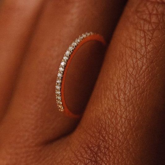 "iris" Dainty 18k Waterproof Ring