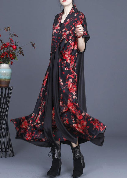 Red Tie Sleeveless Long Dresses Summer