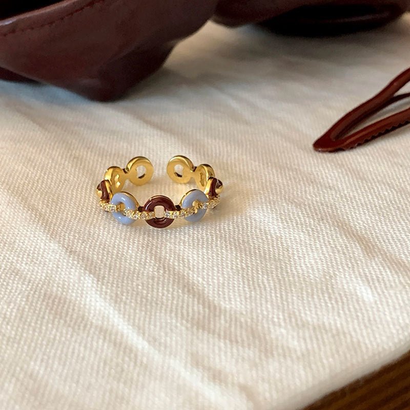 [] Donut Chain Ring