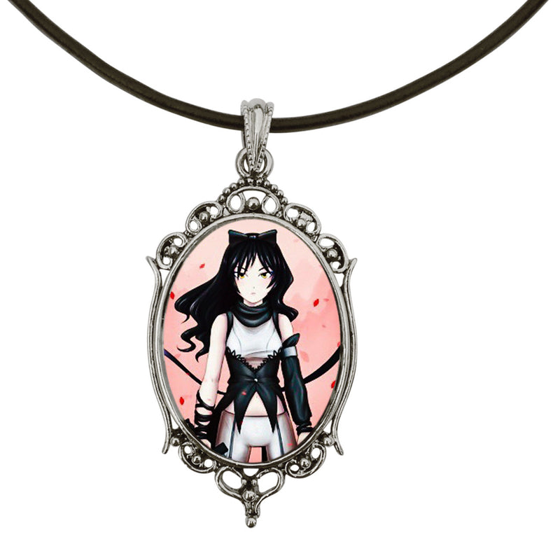 Blake From Rwby Anime Antique Silver Cameo Pendant on 18