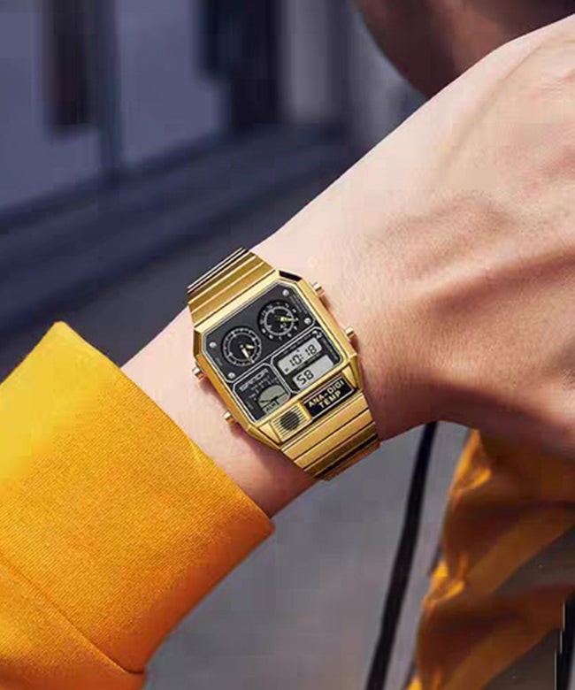 Silk Stainless Steel Alloy Tempered Glass Watches