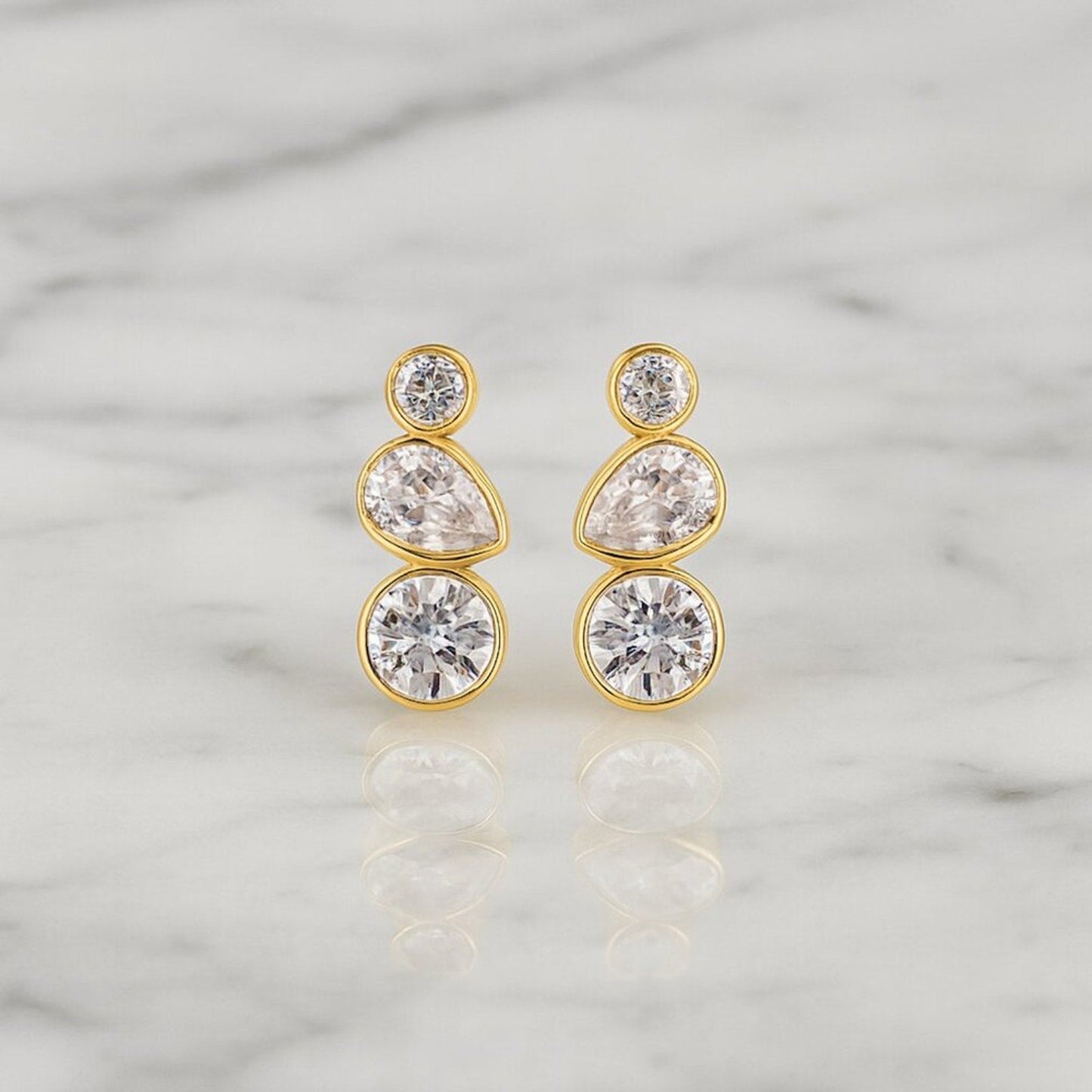 “prianka” Luxe Cascade Earrings