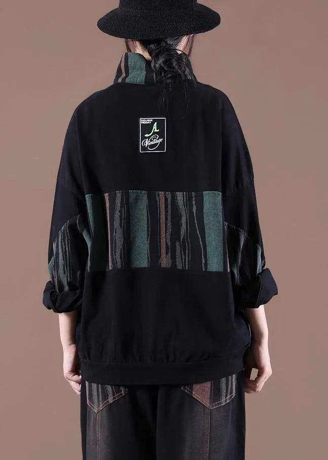 Patchwork Spring Handmade Tunics for Black Tops