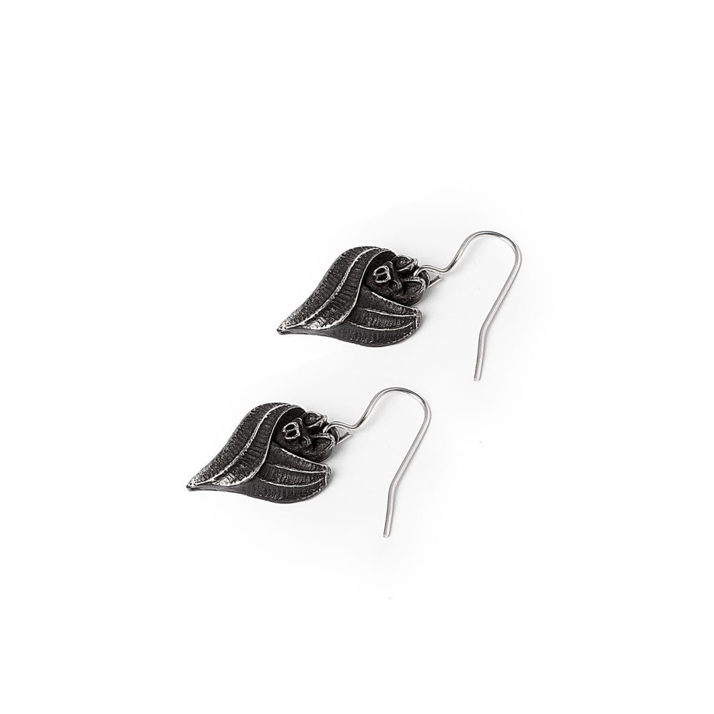Evil-ution Dropper Bat Earrings by Alchemy Gothic