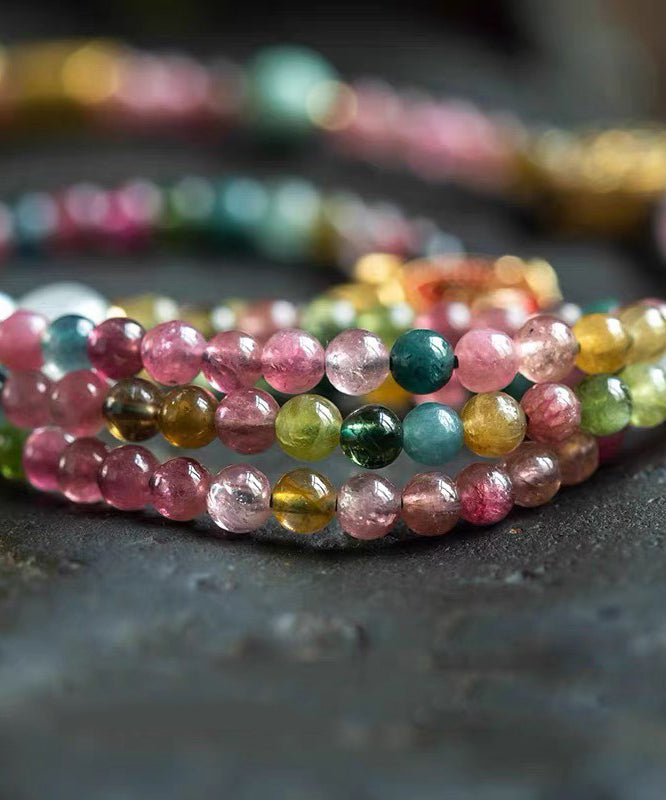 Rainbow Beading Sweater Tassel Gratuated Bead Necklace