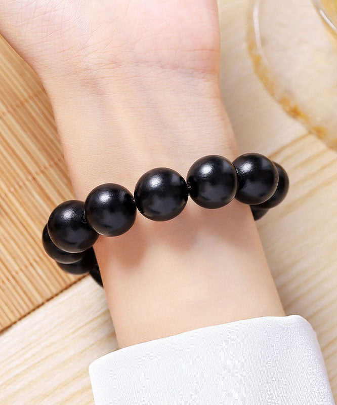 Black Sandalwood Hollow Out Quartz Movement Watches