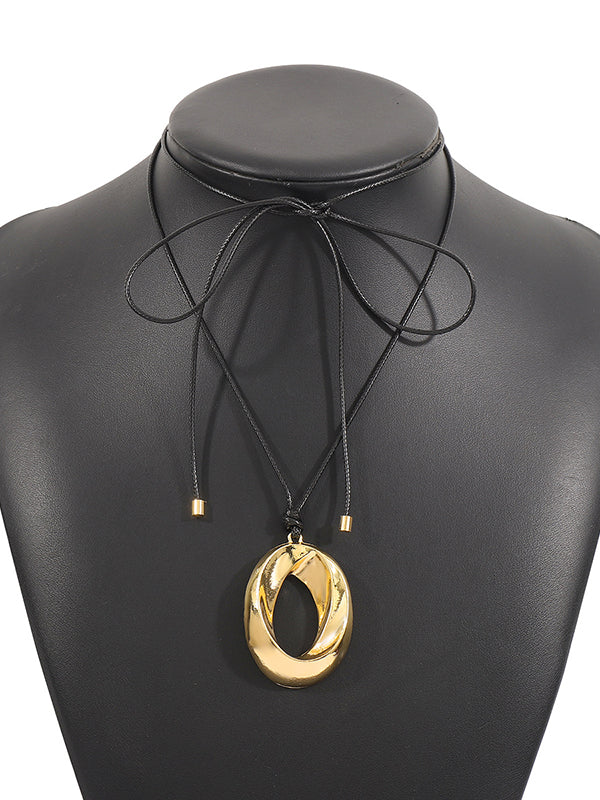 Adjustable Geometric Hollow Color Necklaces Accessories
