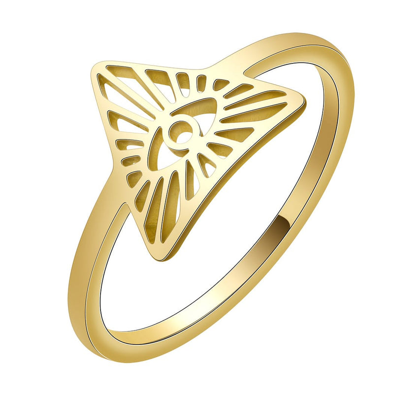 Mystic Trine Eye Protection Ring