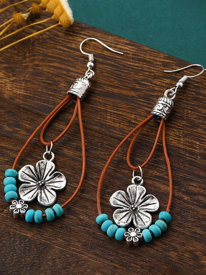 Turquoise Flower Earrings