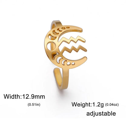 Moonlit Constellation Rings