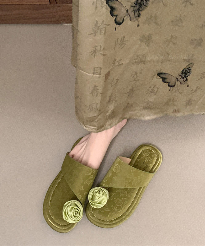 New Chinese Style Purple Toe Set Slippers