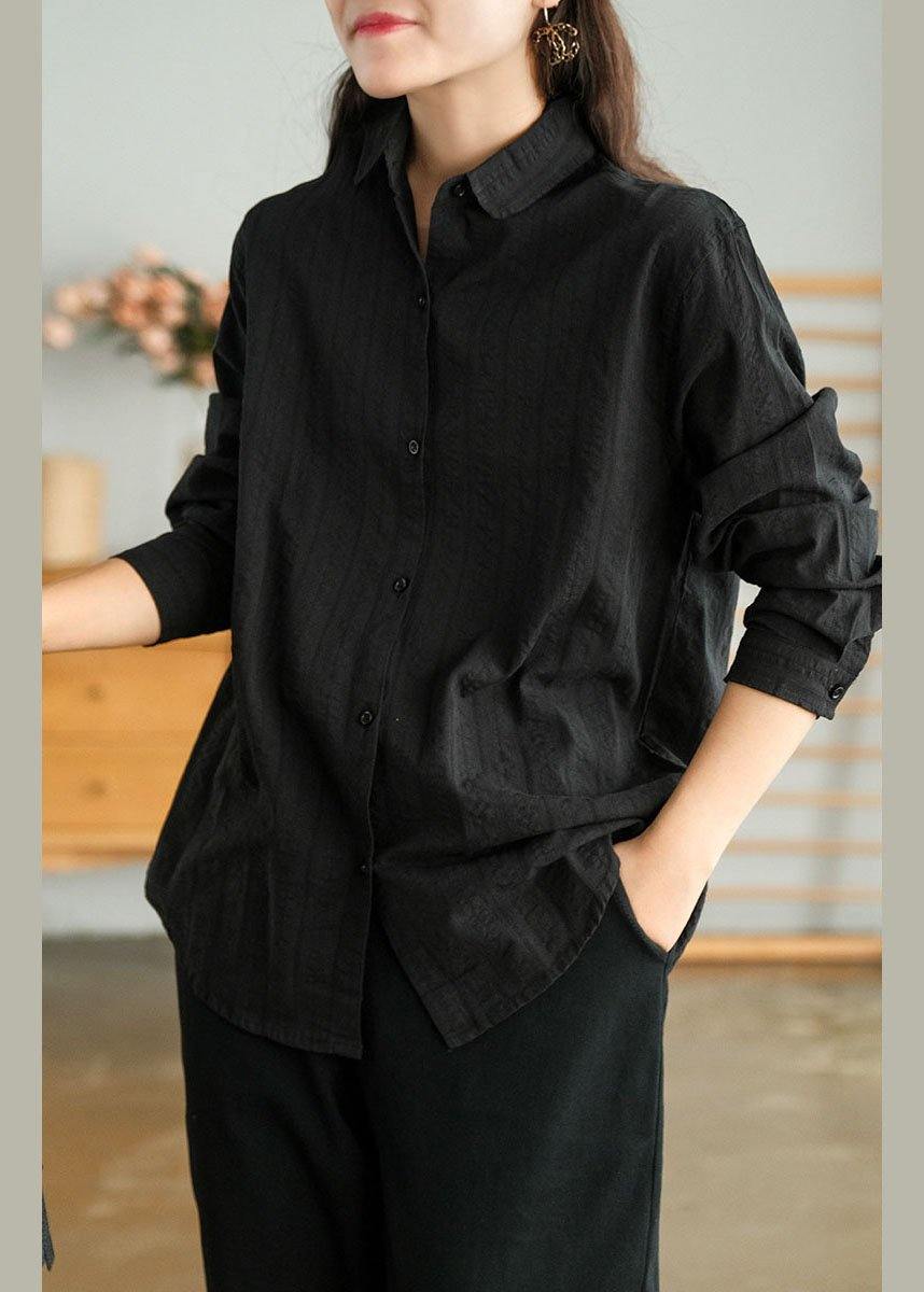Yellow Plaid Retro Pockets Spring Long Sleeve Blouse Top