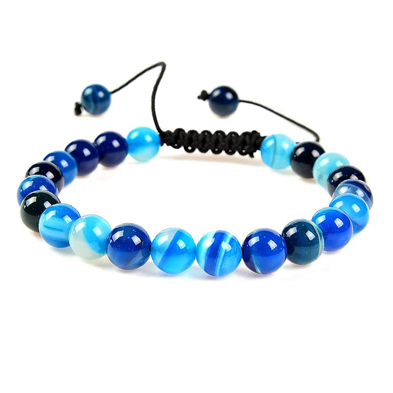 Adjustable Spiritual Healing Bracelet With Gemstone Beads