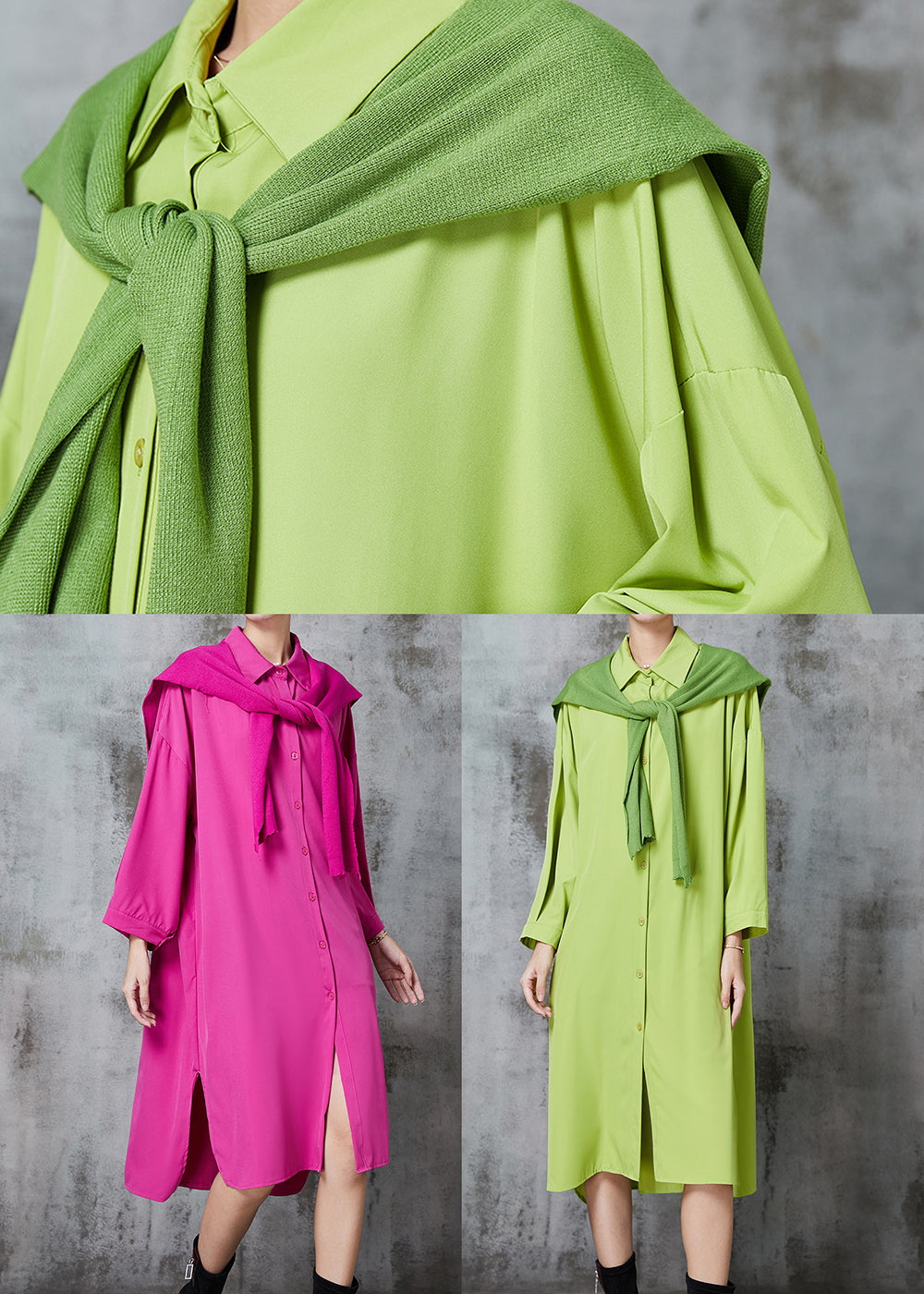 Rose Oversized Give Shawl Cotton Long Dresses Fall