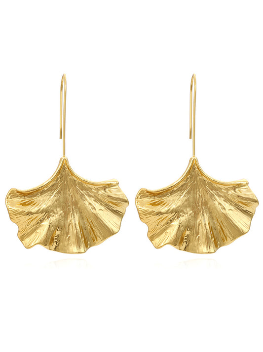 Alloy Leaf Earrings