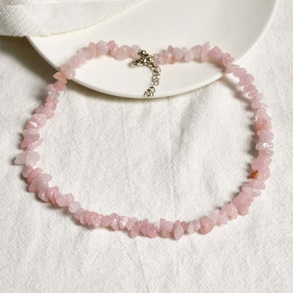 Spiritual Luck Necklace With Natural Crystal Stones