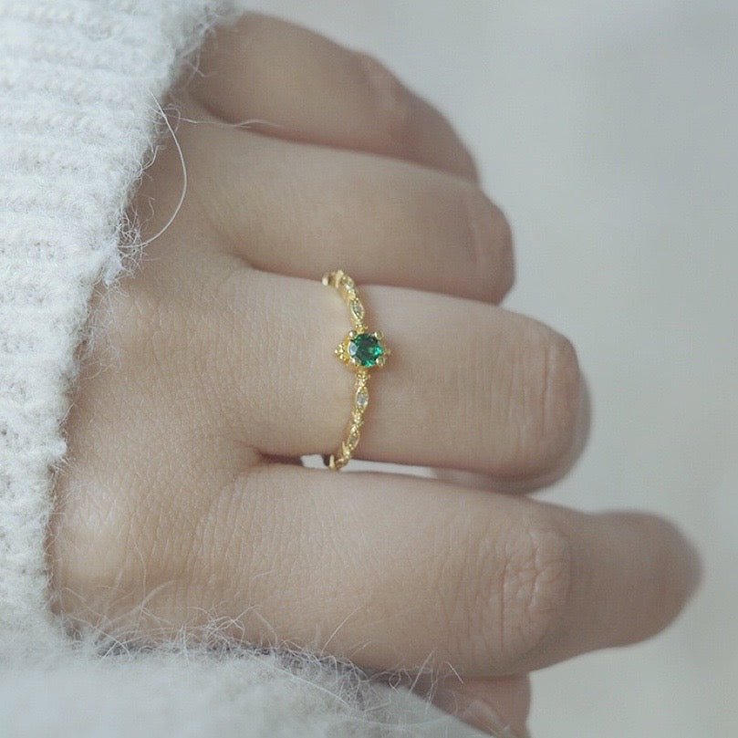Diana Emerald Ring