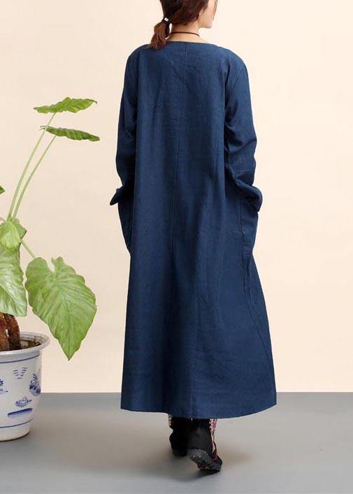 Organic O Neck Pockets Spring Dresses Ideas Navy Dresses