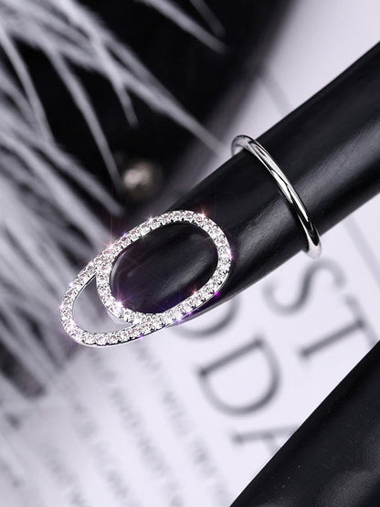 Geometric Color Nail Ring