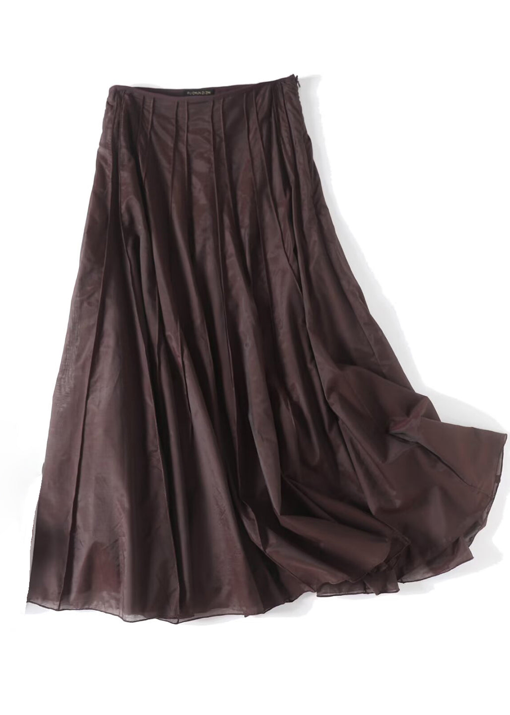 Black High Waist Patchwork Draping Tulle a Line Skirts