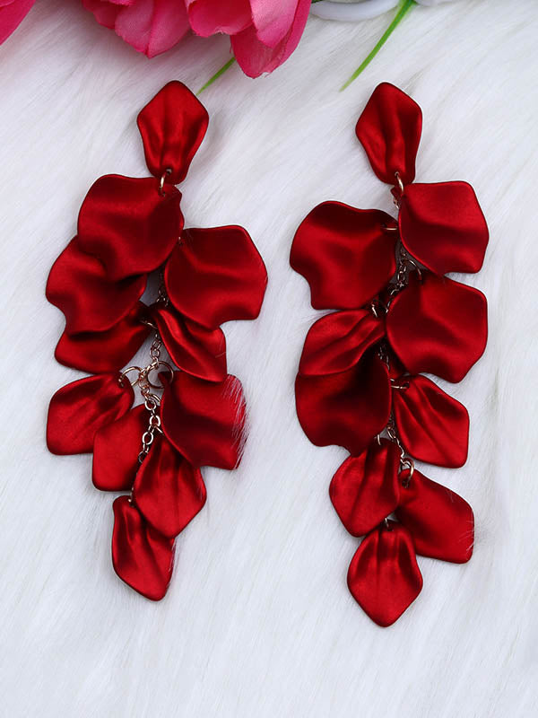 Chains Flower Shape Earrings Accessories