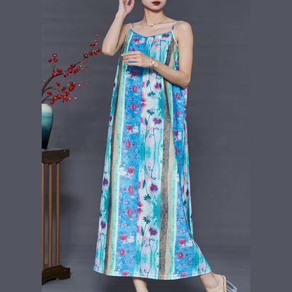 Blue Print Silm Fit Cotton Sundress Summer