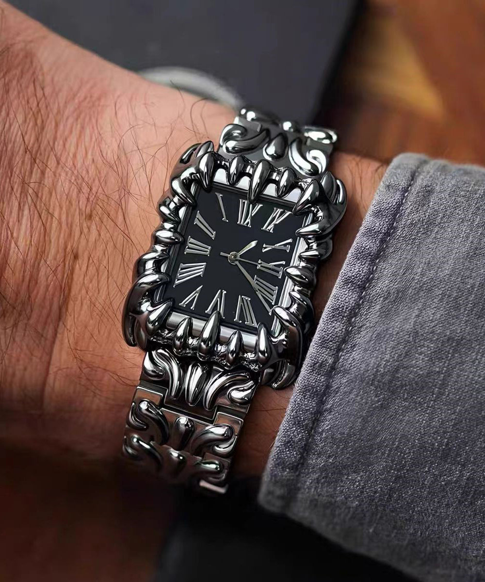 Boutique Black Stainless Steel Alloy Quartz Movement Watches