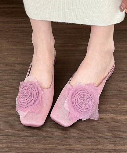 Light Purple Splicing Slide Sandals