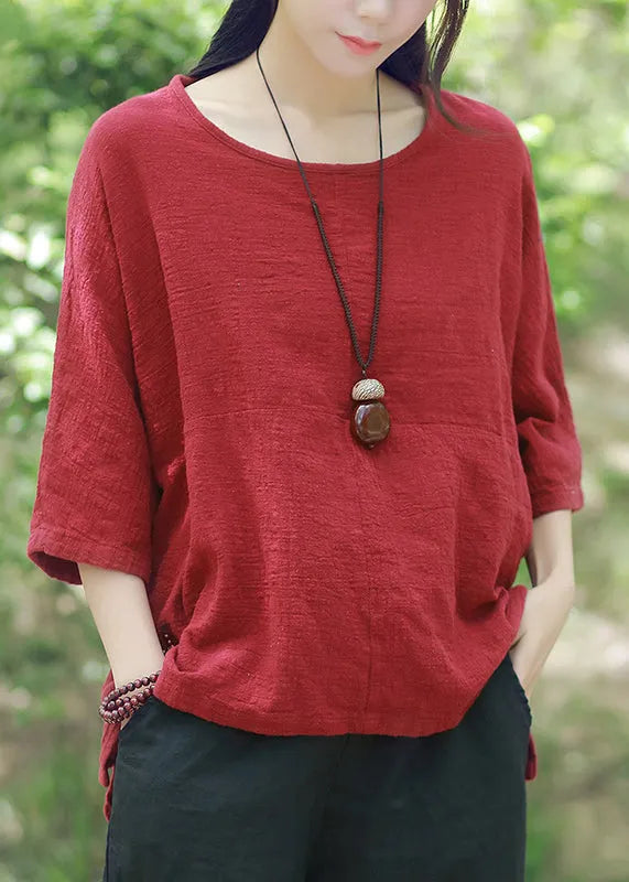 M-5xl Mulberry Color Shirts Summer