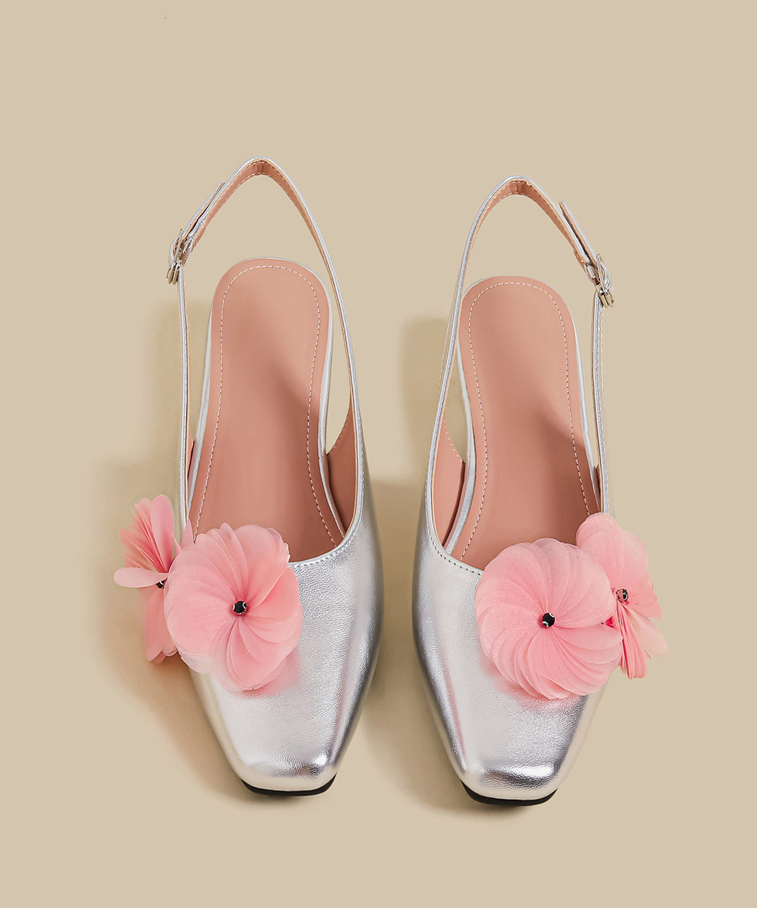 Purple Splicing Chunky Sandals Faux Leather