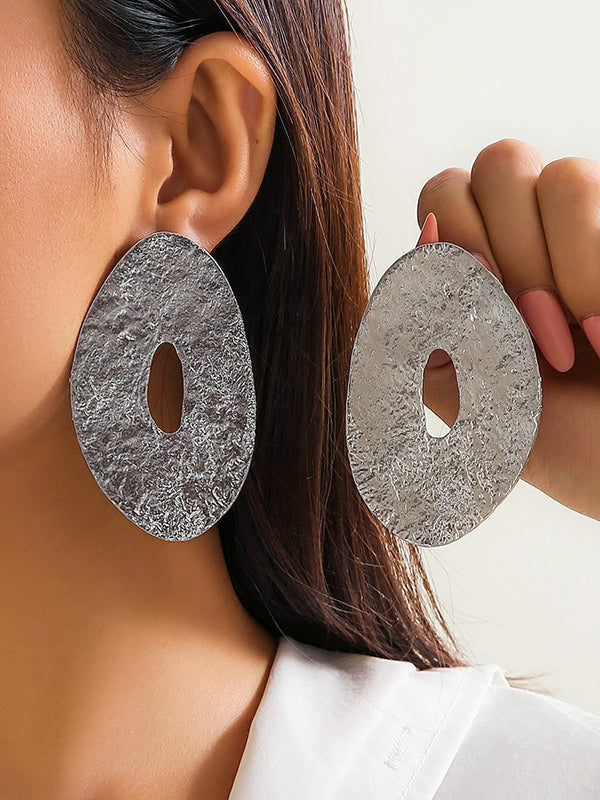 Geometric Color Drop Earrings