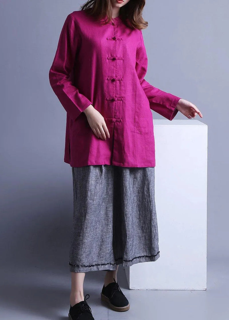 Low High Design Chinese Button Spring Top